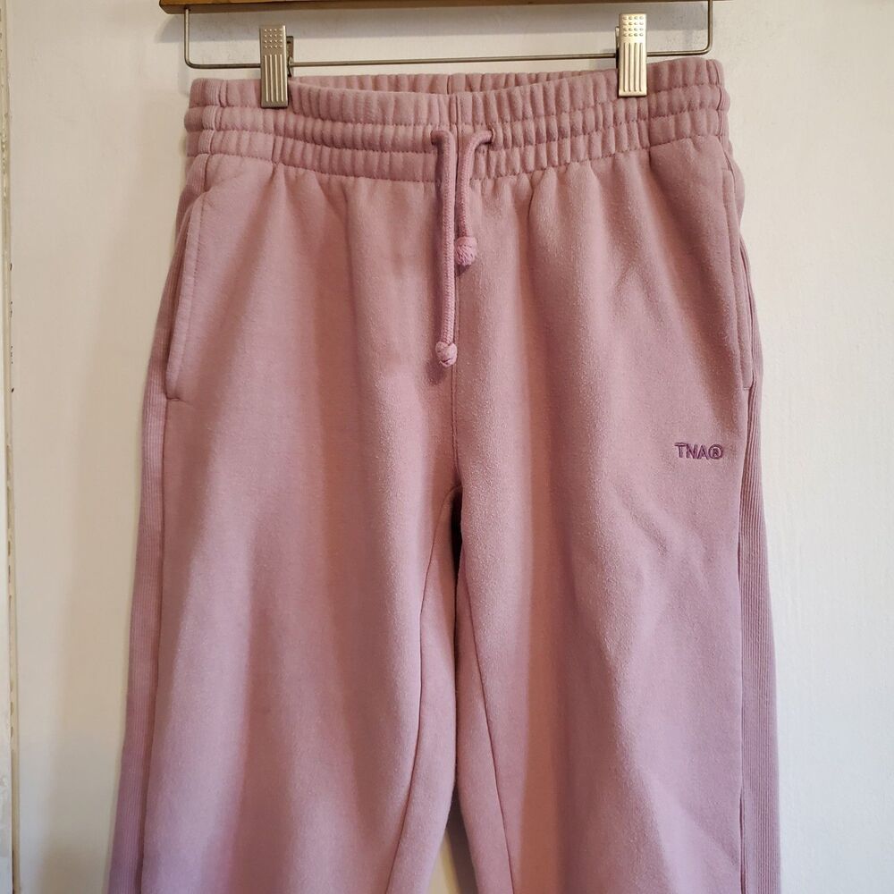 Aritzia TNA Sweatfleece Boyfriend Fit sweatpants Jogger Size XS Cozy loungewear - Picture 2 of 10
